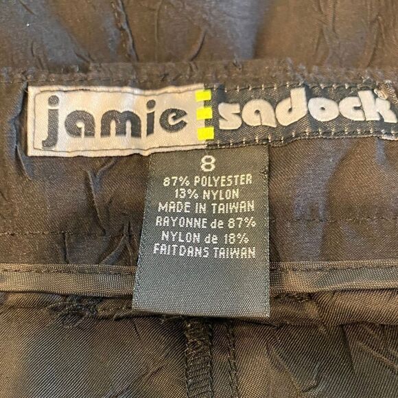 Jamie Sadock Sz 8 Black Cargo Zipper Outdoor Gorpcore Hiking Bermuda Shorts - Picture 5 of 6